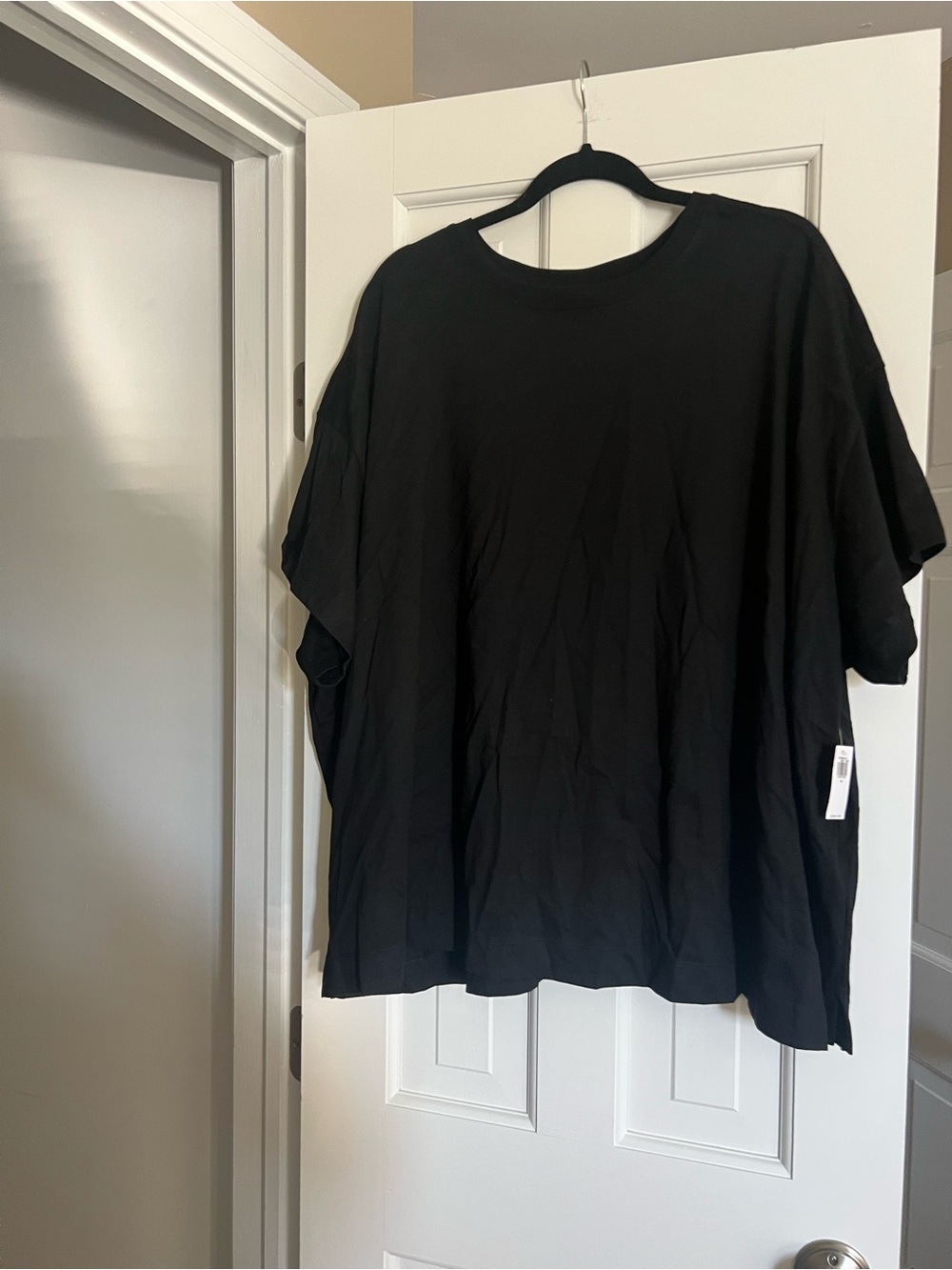 Old Navy Black Short-Sleeve Crew Neck T-Shirt
